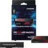 Samsung 990 Pro Ssd Interno Con Dissipatore Di Calore Da 2tb, Compatibile Con Playstation 5, Pcie Gen 4.0 X4 Nvme M.2 ( Mz-v9p2t0c) - immagine 4