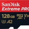 Sandisk 128gb Extreme Pro Scheda Microsdxc + Adattatore Sd + Rescuepro Deluxe, Class 10