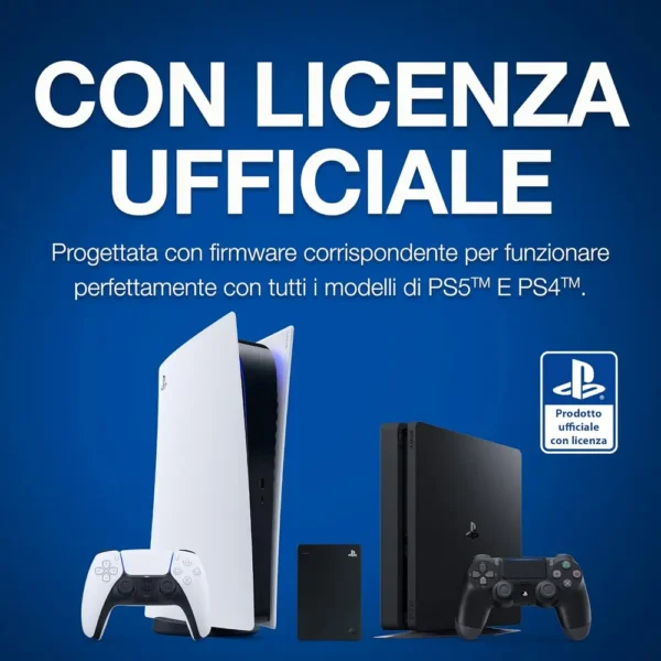 Seagate Game Drive Per Console Playstation, 4tb, Hard Disk Esterni - Usb 3.2 Gen 1, Con Licenza Ufficiale (Stll4000200) - immagine 3