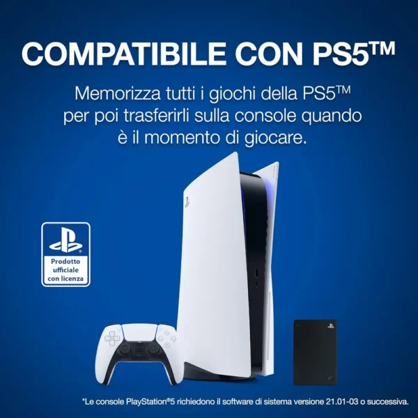 Seagate Game Drive Per Console Playstation, 4tb, Hard Disk Esterni - Usb 3.2 Gen 1, Con Licenza Ufficiale (Stll4000200) - immagine 4