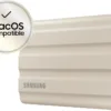 Samsung T7 Shield SSD Portatile da 1 TB, USB 3.2 Gen.2, beige (MU-PE1T0K/EU), compatibile con Mac, iPhone e iPad