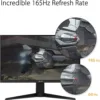 ASUS TUF Gaming VG247Q1A Gaming Monitor 24", FullHD (1920x1080), 165Hz, Response Time 1ms, Adaptive Sync, FreeSync Premium, Extreme Low Motion Blur, Adjustable, Black - immagine 3