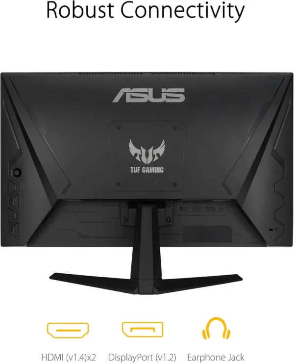 ASUS TUF Gaming VG247Q1A Gaming Monitor 24", FullHD (1920x1080), 165Hz, Response Time 1ms, Adaptive Sync, FreeSync Premium, Extreme Low Motion Blur, Adjustable, Black - immagine 6