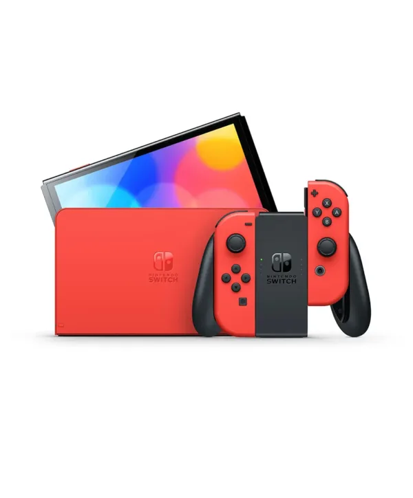 Nintendo Switch (OLED) - Edizione Speciale Mario - Rosso - Console - immagine 2