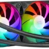 Mars Gaming ML-LCD240, Raffreddato a Liquido AIO, TDP 500W, 2x Ventole ARGB 120mm FDB, Display LCD con Monitoraggio della Temperatura, Pompa Opti-Chamber 3rd Gen, Multisocket Universale, Nero