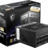 MSI MPG A850G PCIE5, Alimentatore 850W 80 Plus Gold, ATX 3.0, Modulare, Supporto PCIe 5.0, Condensatori Giapponesi, 0% RPM Mode, Cavi Piatti, 10 Anni di Garanzia