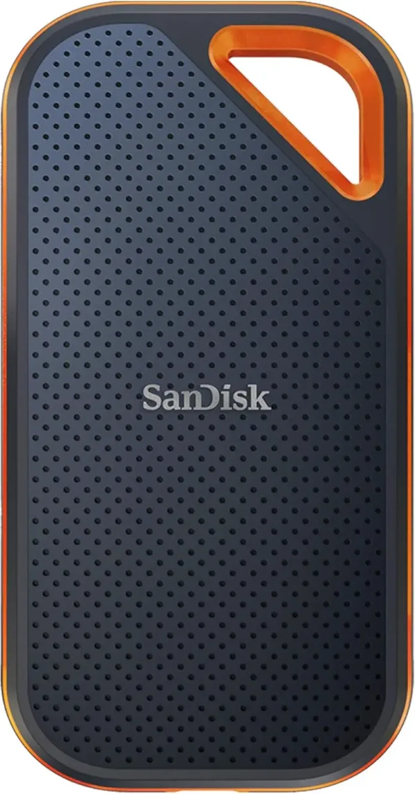 SanDisk 2TB Extreme PRO SSD Portatile, Unità a Stato Solido NVMe Esterna, Fino a 2000 MB/s, USB-C, Resistente IP65, Backup Automatici, Crittografia Hardware, Nero