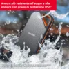 SanDisk 2TB Extreme PRO SSD Portatile, Unità a Stato Solido NVMe Esterna, Fino a 2000 MB/s, USB-C, Resistente IP65, Backup Automatici, Crittografia Hardware, Nero - immagine 7