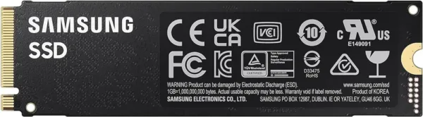 Samsung Memorie MZ-V8P1T0B 980 PRO SSD Interno da 1TB, compatibile con Playstation 5, PCIe NVMe M.2, Nero - immagine 2
