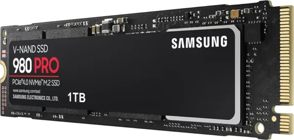 Samsung Memorie MZ-V8P1T0B 980 PRO SSD Interno da 1TB, compatibile con Playstation 5, PCIe NVMe M.2, Nero - immagine 3
