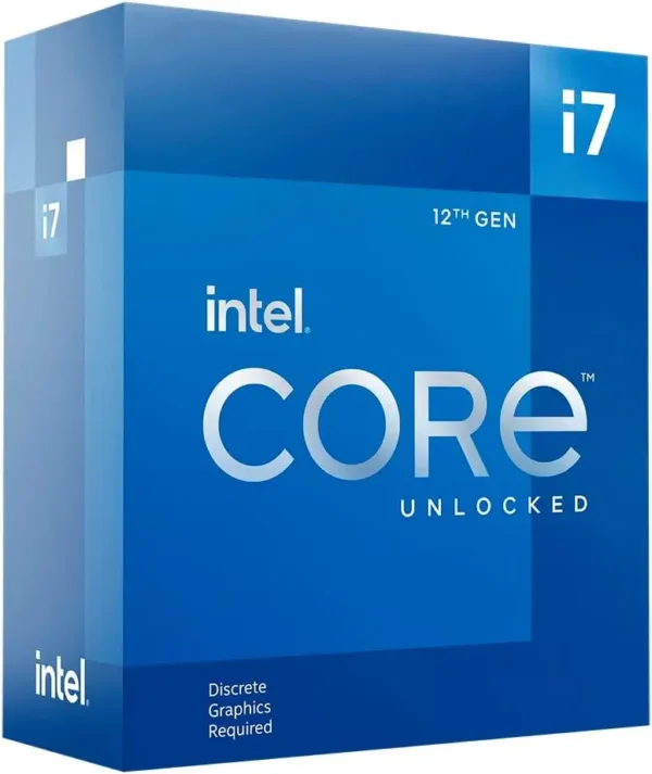 Intel Core i7-12700KF, processore desktop, per sistemi desktop 12 (8P+4E) core fino a 5,0 GHz sbloccato LGA1700 serie 600 chipset 125 W