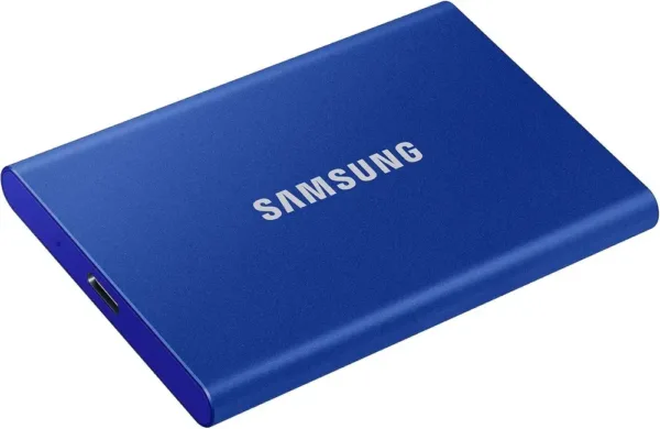 Samsung T7 SSD Portatile 2TB, USB 3.2, 1050 MB/S, Colore Blu Indaco - immagine 2