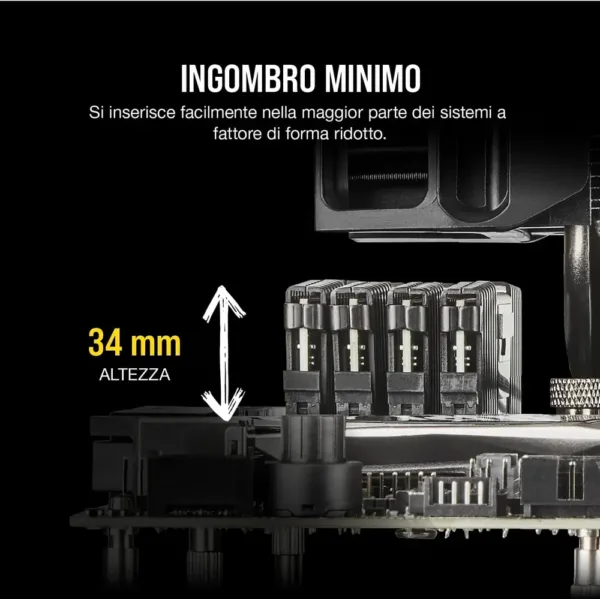 Corsair VENGEANCE LPX DDR4 RAM 32GB (2x16GB) 3600MHz CL18 AMD Ryzen Memoria per Computer - Nero (CMK32GX4M2Z3600C18) - immagine 5