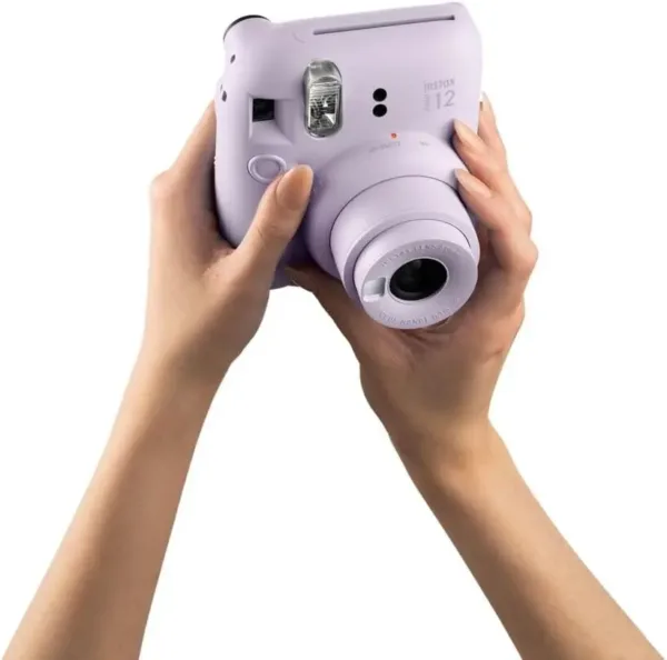 Fujifilm instax mini 12 Lilac Purple - Macchina Fotografica Istantanea, Specchietto Selfie e Modalità Close Up, Esposizione Automatica, Design Pop, Dimensioni Stampa 86 mm x 54 mm - immagine 2