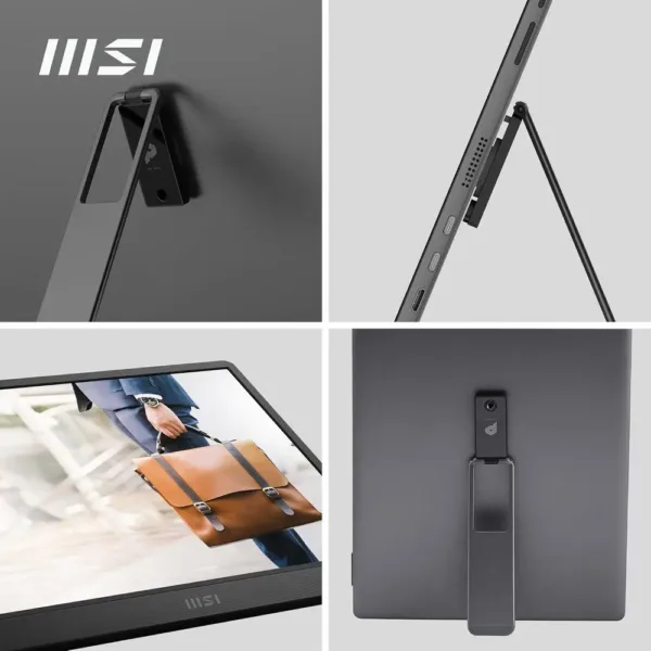MSI PRO MP161 E2U Monitor portatile FHD 15,6" - Pannello IPS (1920 x 1080), 60Hz, Schermo aEye-Friendly (PC, Laptop, Mobile) - Mini-HDMI? 2.0b (FHD@60Hz), 2 x USB Type-C - immagine 3