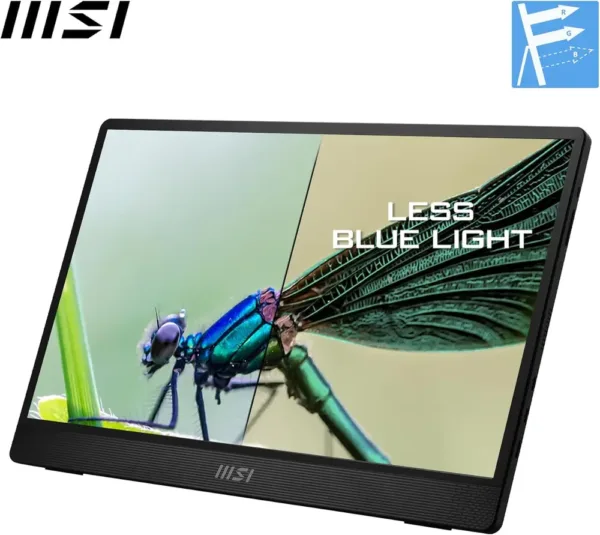 MSI PRO MP161 E2U Monitor portatile FHD 15,6" - Pannello IPS (1920 x 1080), 60Hz, Schermo aEye-Friendly (PC, Laptop, Mobile) - Mini-HDMI? 2.0b (FHD@60Hz), 2 x USB Type-C - immagine 5