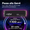 Crucial P310 SSD interno NVMe M.2 PCIe Gen4 500 GB - fino a 6.600 MB/s - gaming, notebook e desktop - CT500P310SSD801 - immagine 2