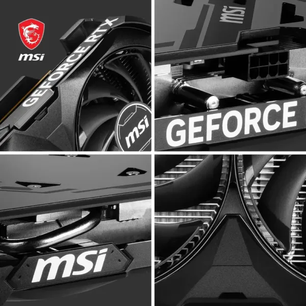 MSI GeForce RTX 4060 VENTUS 2X BLACK 8G OC - Scheda Video Grafica 8GB GDDR6, PCIe 4.0, TORX 4.0, Zero Frozr, DLSS 3 - immagine 6