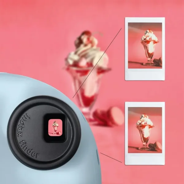Fujifilm instax mini 12 Pastel Blue - Macchina Fotografica Istantanea, Specchietto Selfie e Modalità Close Up, Esposizione Automatica, Design Pop, Dimensioni Stampa 86 mm x 54 mm - Articolo nuovo con confezione aperta (non sigillata) - immagine 3