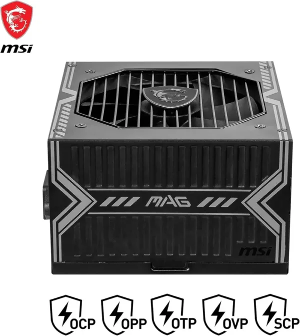 Alimentatore MSI MAG A750BN ATX 750W PCIe 5.0 - 80 Plus Bronze, Supporto GPU di Ultima Generazione - immagine 4