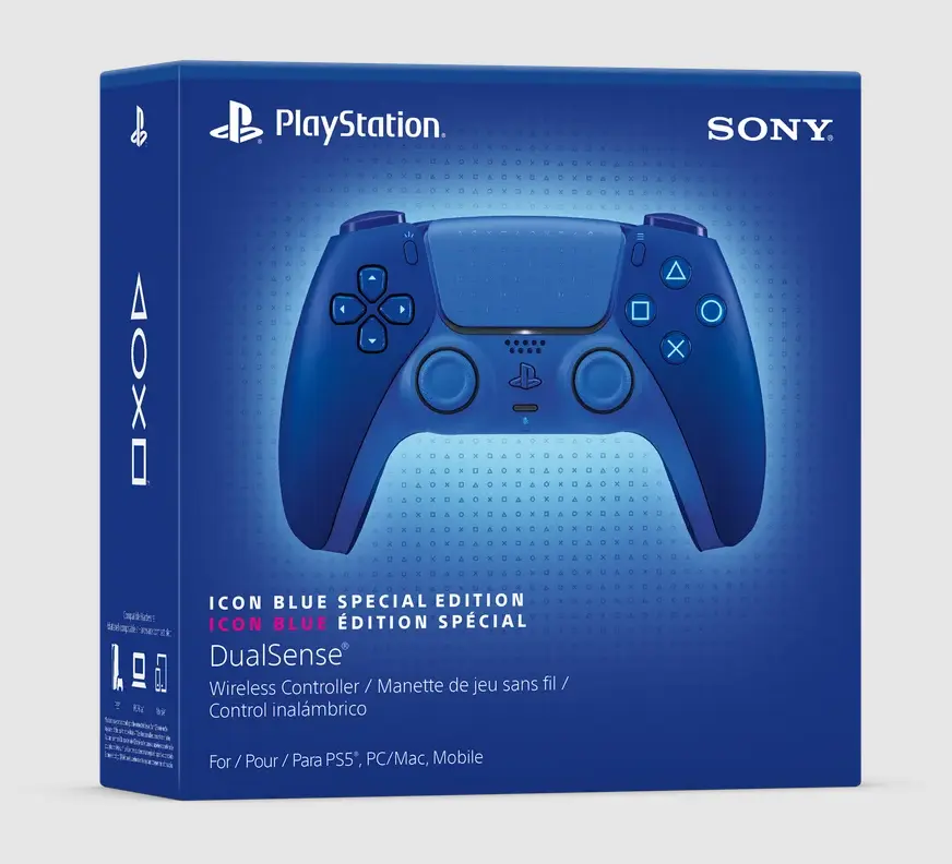 Sony PlayStation 5 Controller Wireless DualSense - Icon Blue (Edizione Limitata Import) - Gamepad Raro